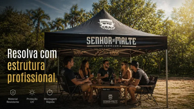 Esse gazebo não é “mais um”. É estrutura pensada pra quem trabalha sério: ✔ Alta resistência ✔ Montagem rápida ✔ Presença profissional (isso muda a percepção do cliente na hora)