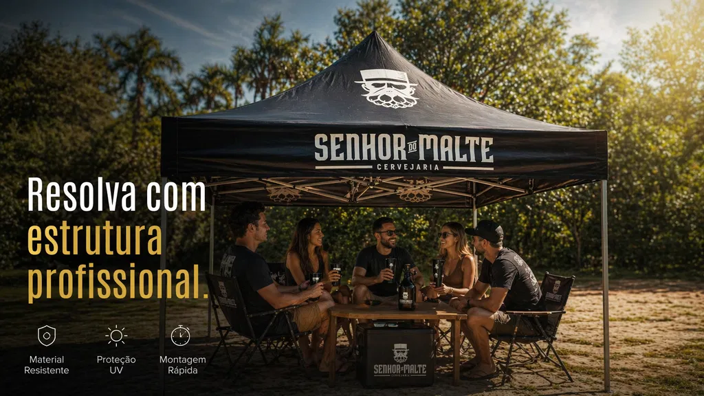 Esse gazebo não é “mais um”.
É estrutura pensada pra quem trabalha sério:
✔ Alta resistência
✔ Montagem rápida
✔ Presença profissional (isso muda a percepção do cliente na hora)